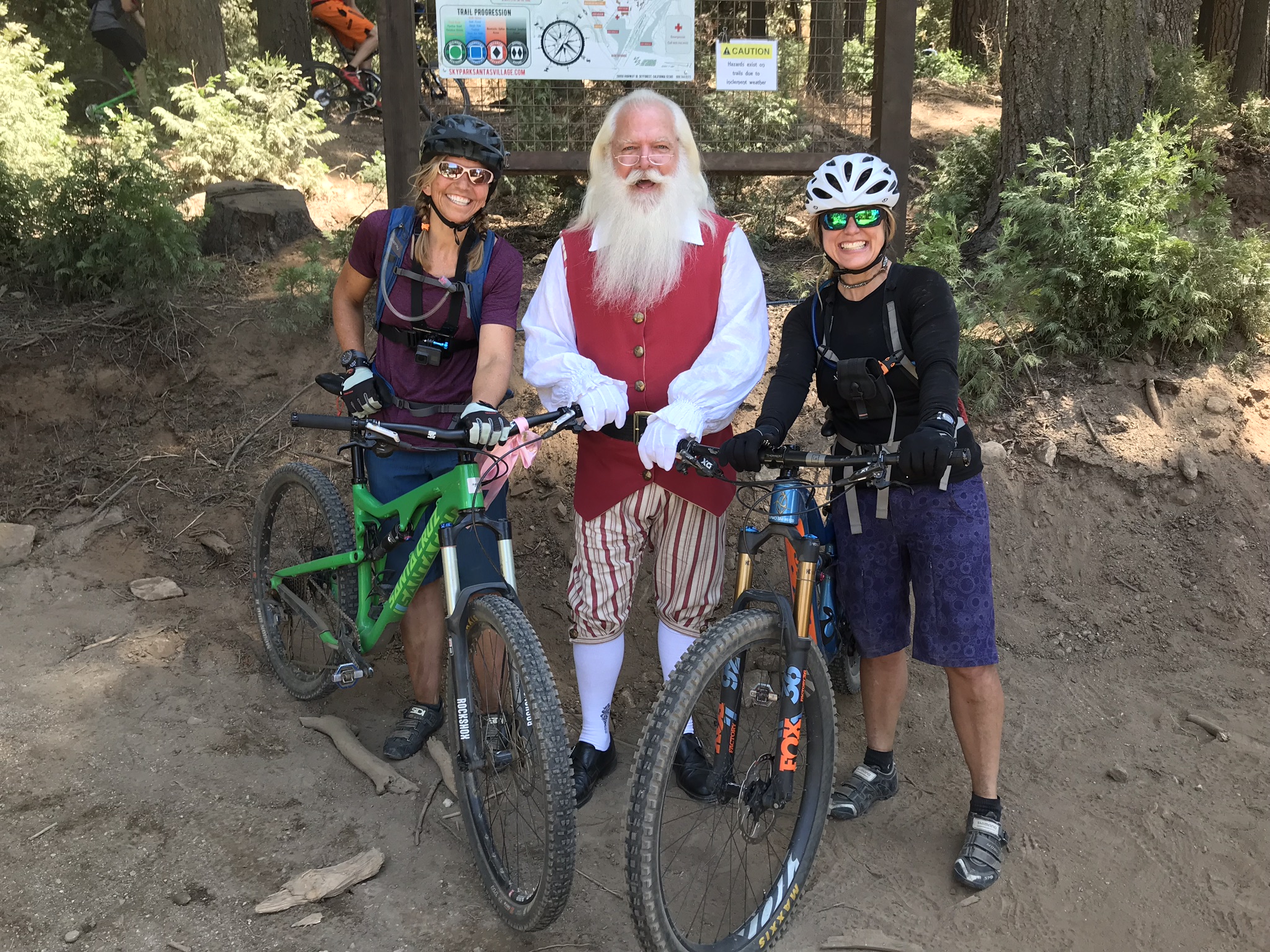 I saw Santa in September! MTB in Big Bear at Summit and Skypark